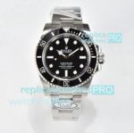 Clean Factory V4 Rolex Submariner No Date 114060LN Black Dial Black Ceramic Bezel Watch